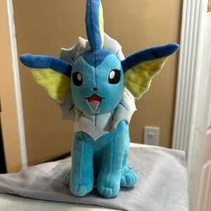Pokemon Vaporeon Plush - Blue, Yellow, White